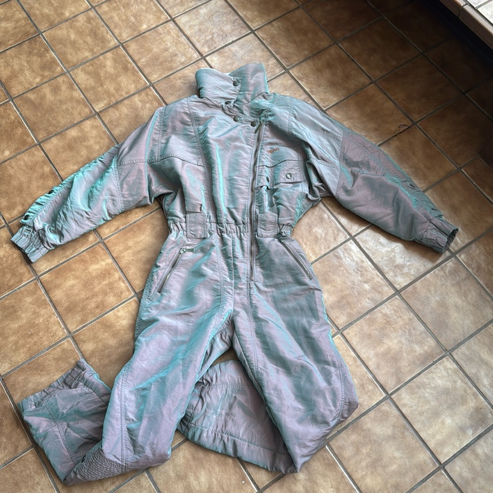 Vintage Head iridescent ski suit one-piece size M